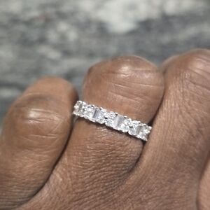 Macy's Silver Anniversary Ring Women New  Sz 8